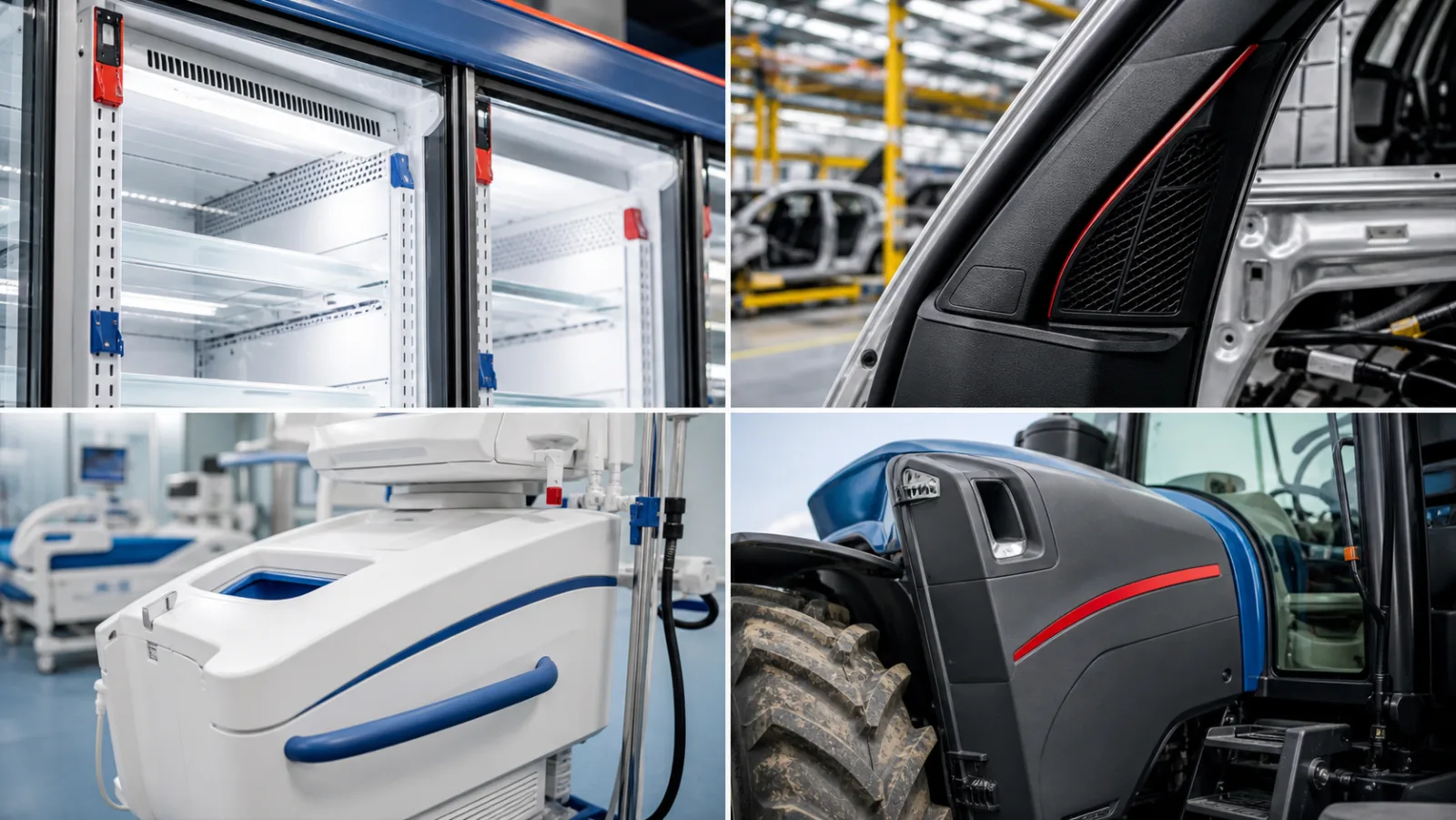 Aplicações da Crios em refrigeração comercial, automotivo, hospitalar e agronegócio